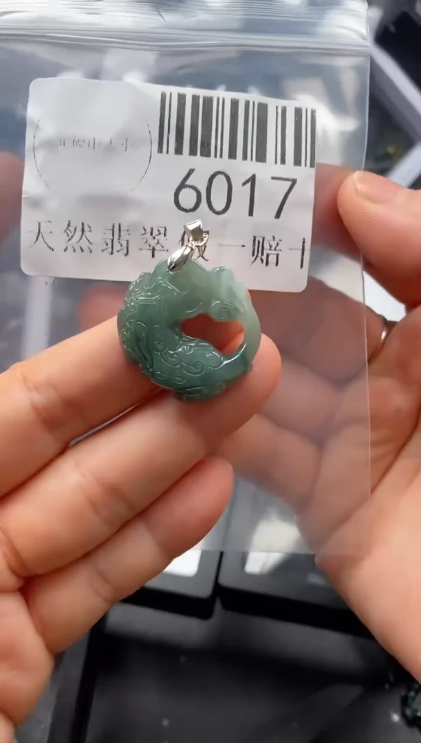 翡翠未镶嵌吊坠(不含链)6017