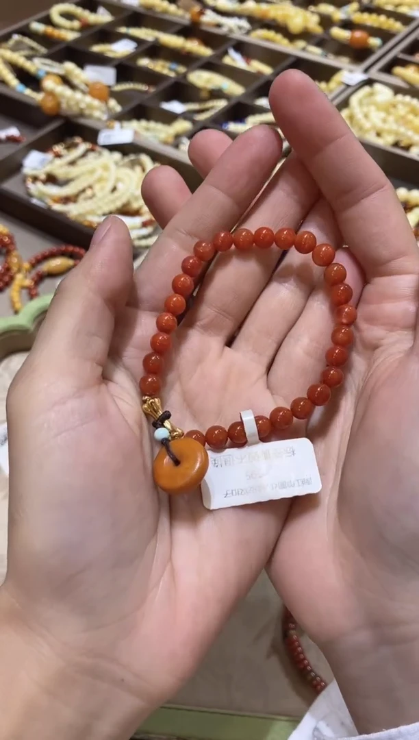 手串未镶嵌南红玛瑙南红单圈QS0887
