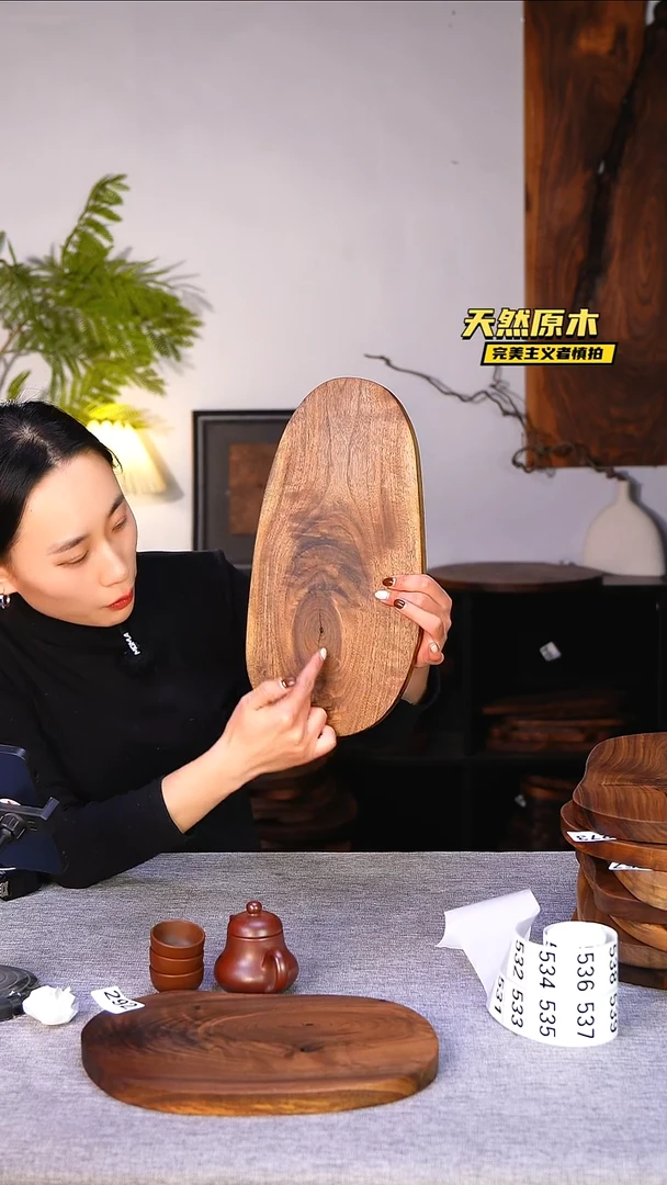 木北美黑胡桃原木.干裂疤结不属于商品质量问题完美主义者慎拍