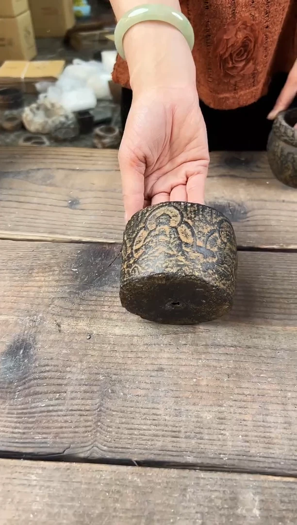 陶土佛陀小圆盆【已打孔】