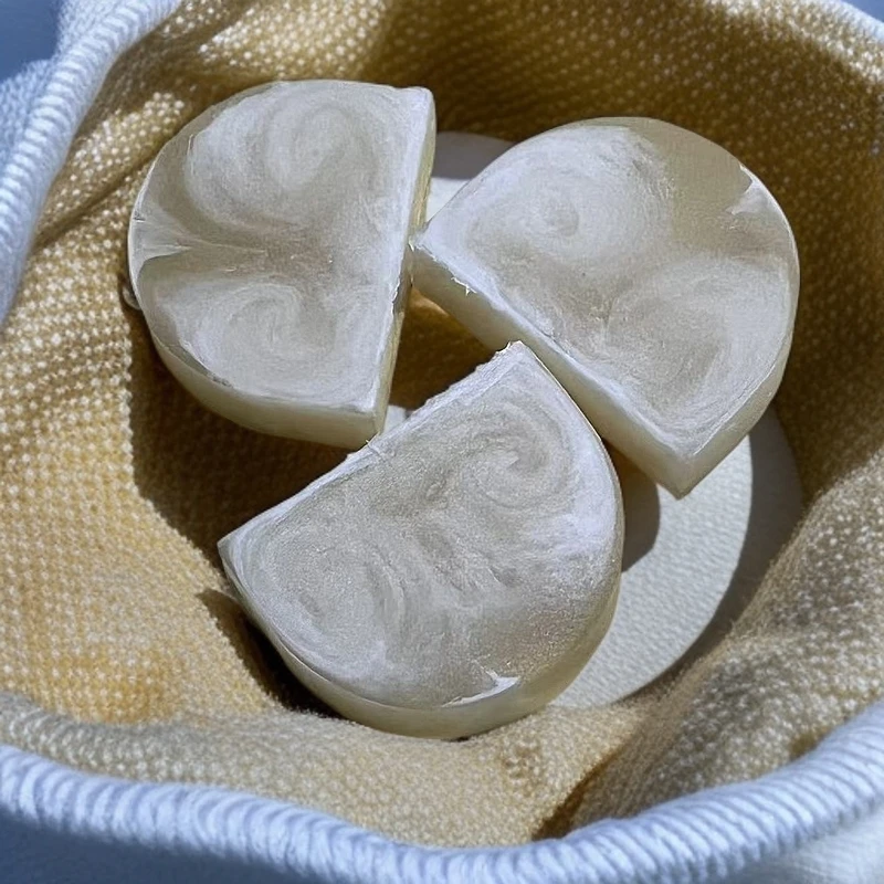 法国尾单永久花渲染半圆精油皂