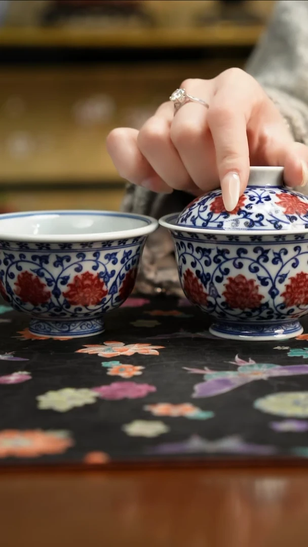 杯景德镇陶瓷杯碗柴烧多人