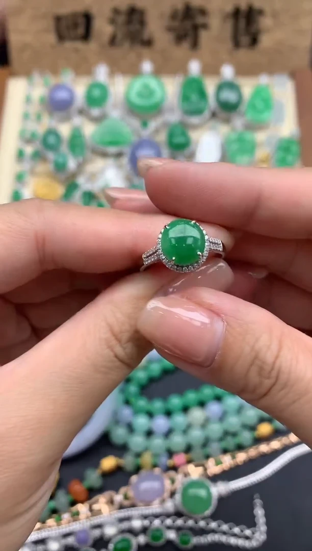 【闪购商品】翡翠戒指18K金镶嵌206-中国好珍宝