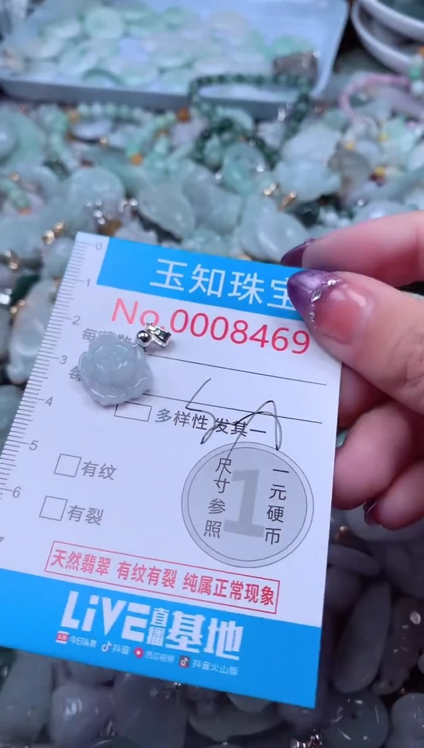 翡翠未镶嵌吊坠(不含链)8469