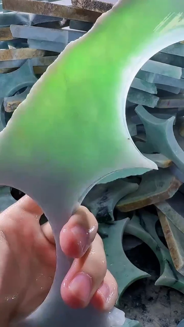 裸石翡翠缅甸翡翠A货文6284