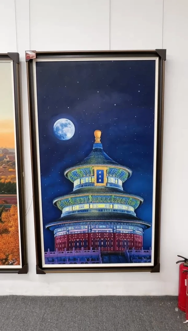 【闪购商品】绘画吴子逸-180*100cm-故宫油画