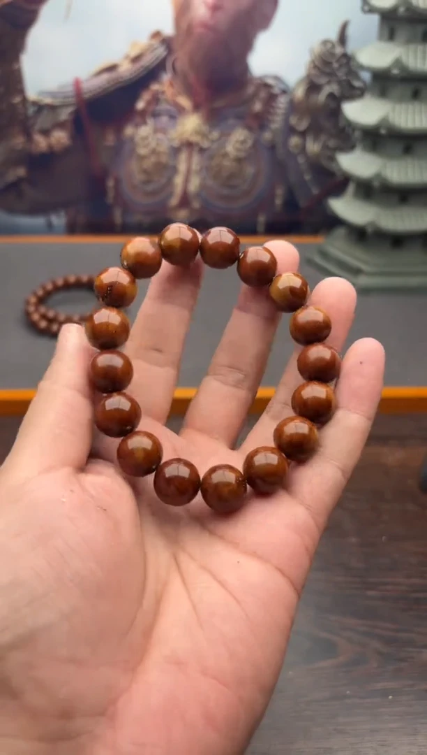 紫金鼠手串1号光珠
