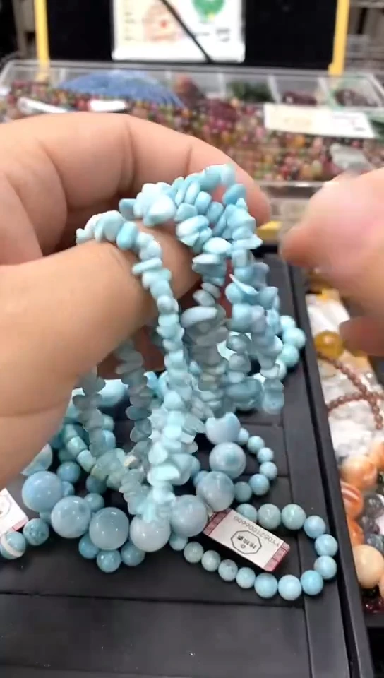 针钠钙石（海纹石）未镶嵌手链手链38