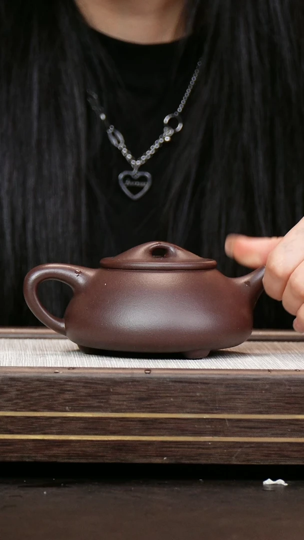 茶壶紫砂深井紫泥 石瓢  福利