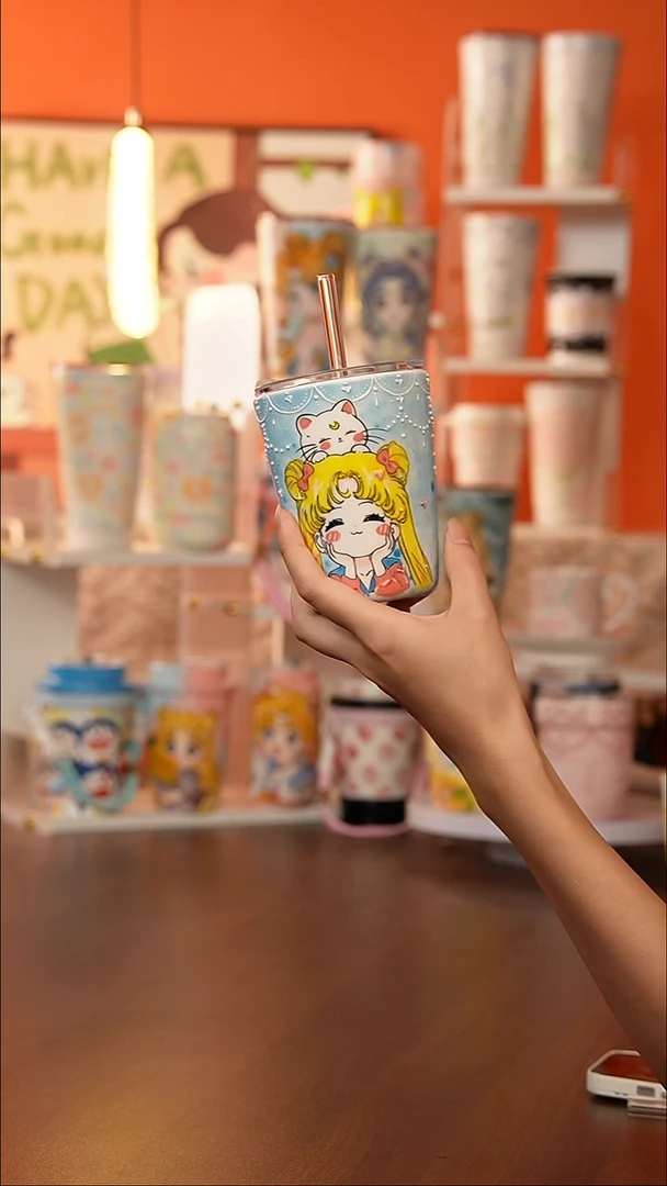 景德镇手工手绘文创陶瓷杯