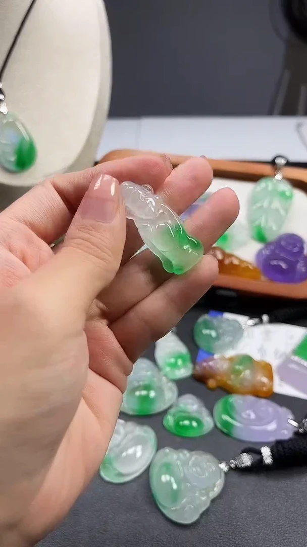 颈饰未镶嵌翡翠  所见即所得 一图一物