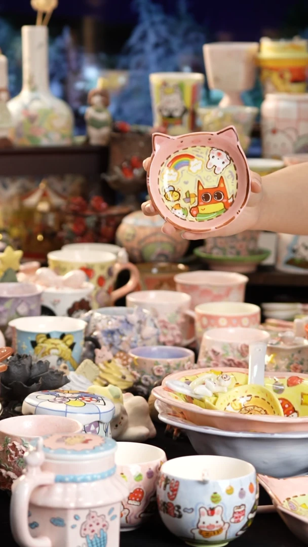 其他陶景德镇釉下彩手绘设计师款陶瓷