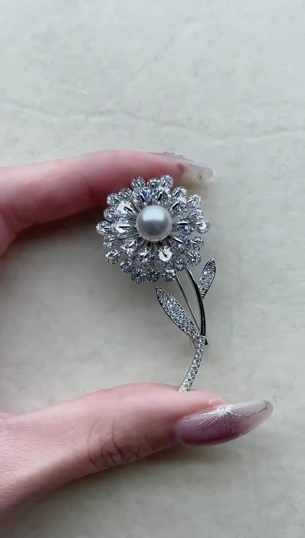 【闪购商品】海水珍珠胸针未镶嵌11