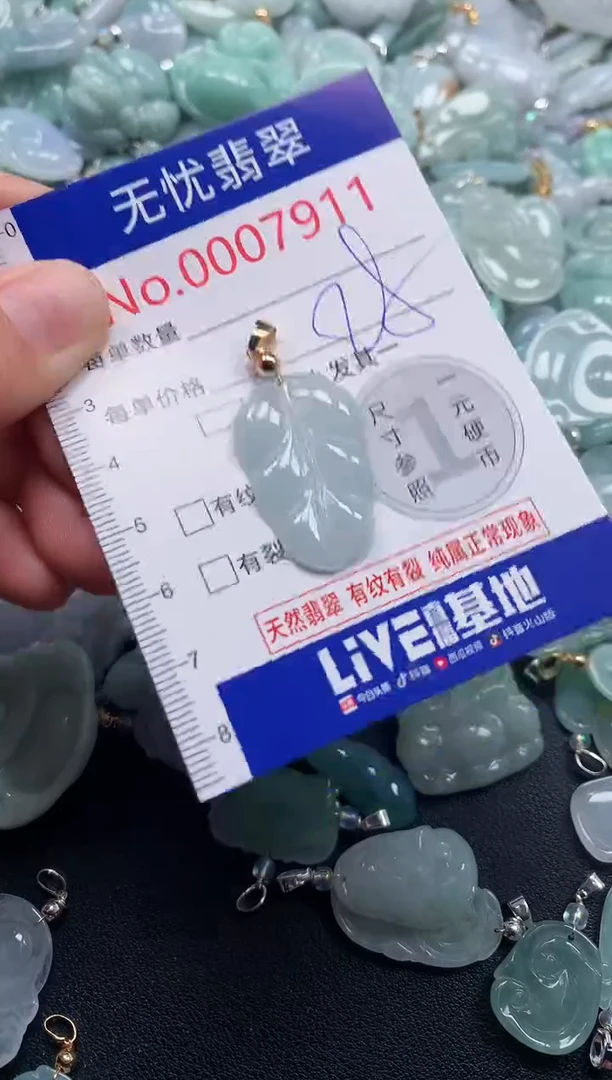 吊坠(不含链)未镶嵌翡翠7911