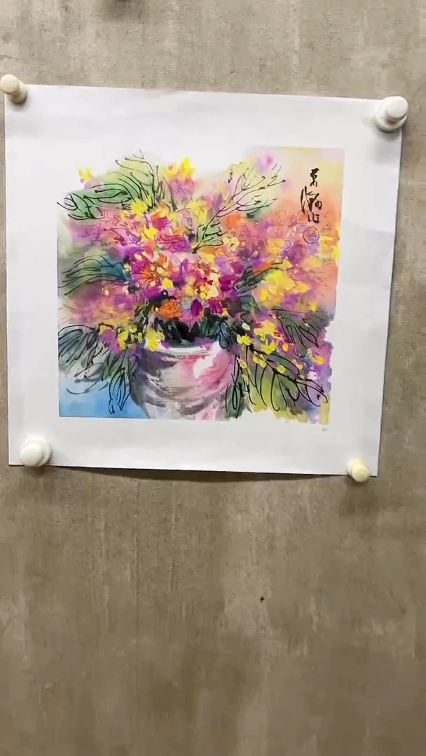 国画萧翰-1平尺-瓶画