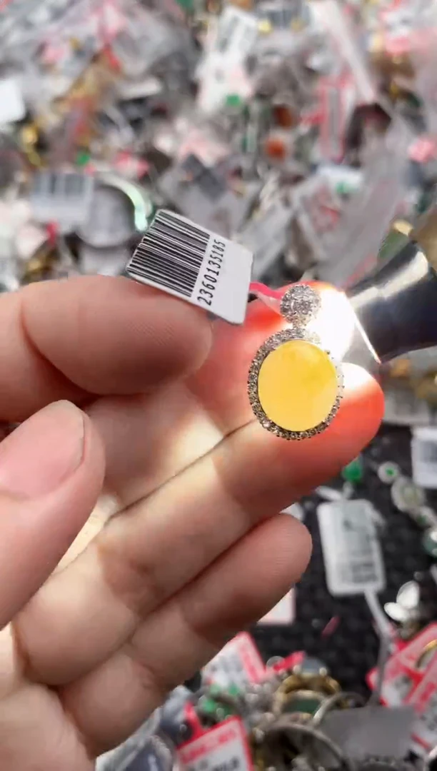 银S925镶嵌戒指翡翠333    5