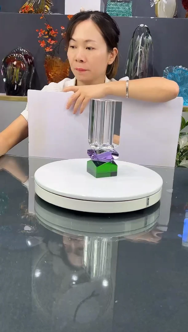 琉璃水晶琉璃摆件1个