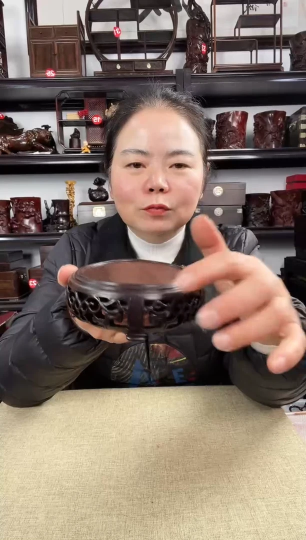 木新黑圆老李红木工艺品