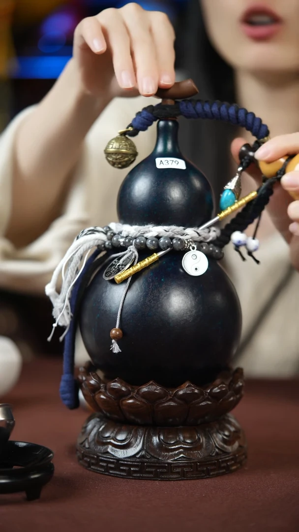 【闪购商品】379号500ml左右的非遗漆器酒葫芦