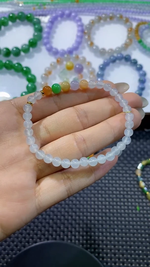 散珠翡翠卡5加手串