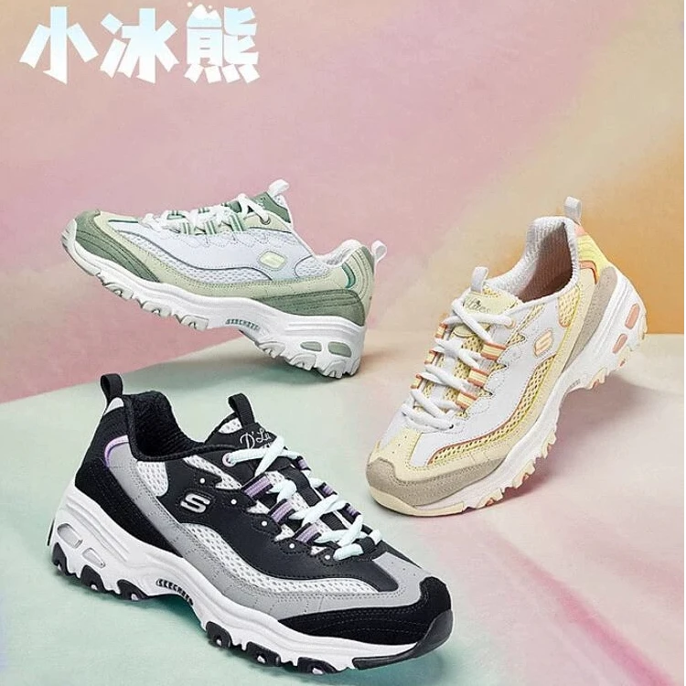 斯凯奇女鞋老爹运动鞋户外小冰熊猫鞋休闲鞋896209