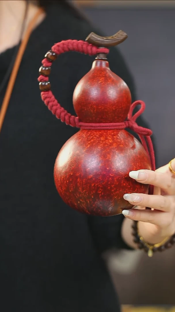 【闪购商品】XO172大漆酒葫芦不包手串及旋转底座