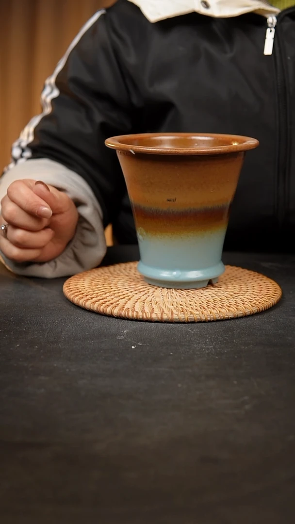 【闪购商品】瓷片泥泥手工花盆