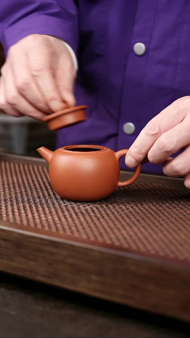 茶壶紫砂红泥小苹果