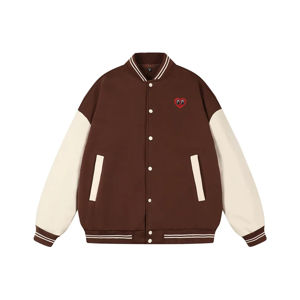 防风潮常规款爱心冬季常规棒球服秋季秋冬百搭外套