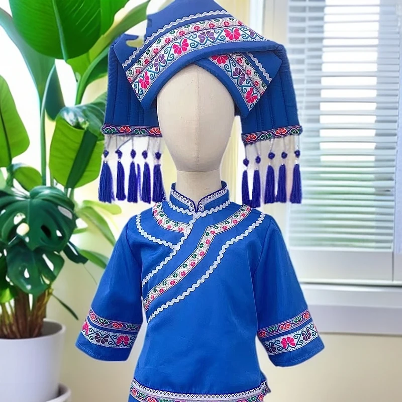 【芮睿家】025号女童长裙 广西三月三 民族服 壮族服饰