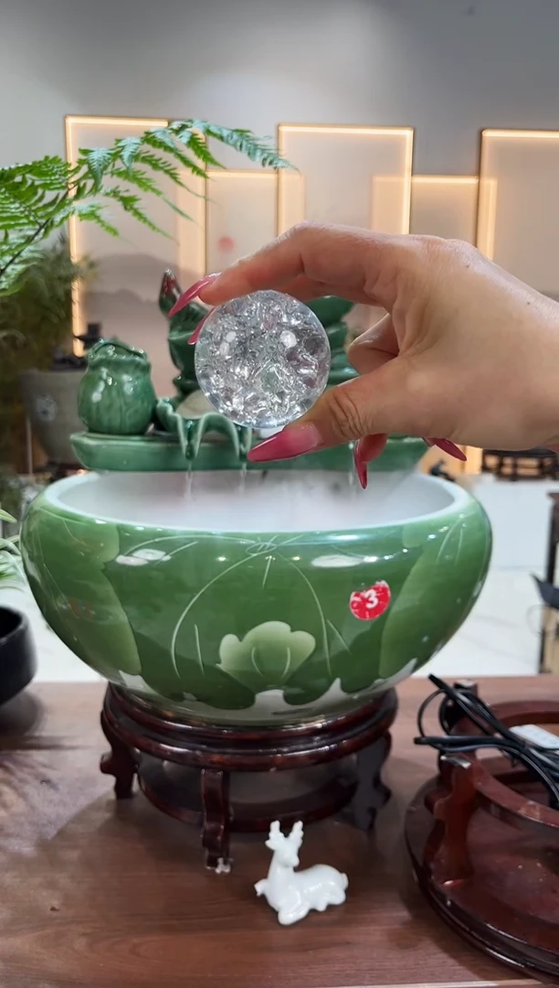 有机玻璃景德镇纯手工摆件888