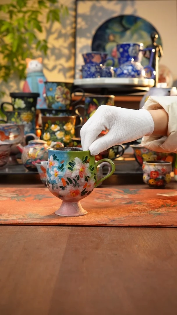 瓷片景德镇手工手绘1040