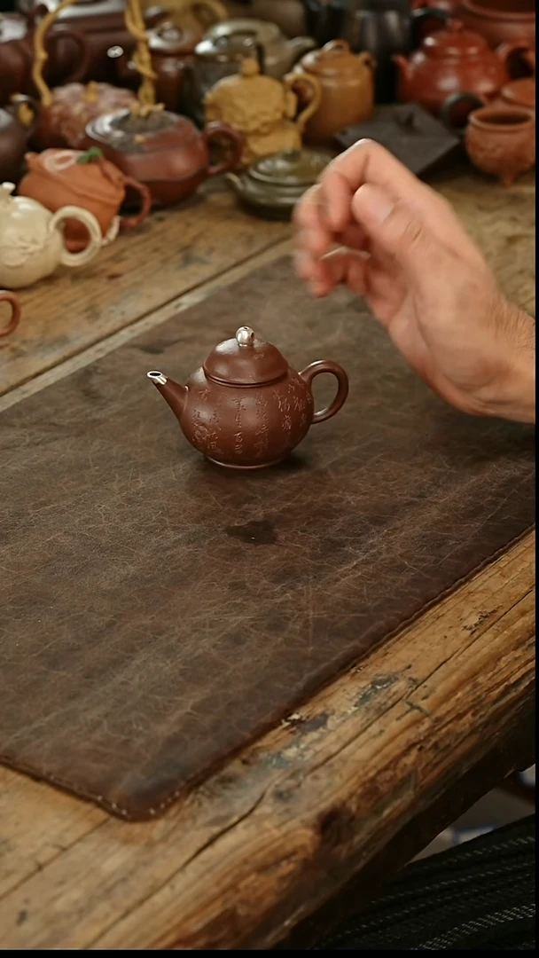 茶壶紫砂摹古水平壶