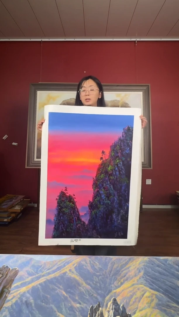 油画【32号】约90*60cm丨朝鲜原创纯手绘孤品油画丨顺丰包邮