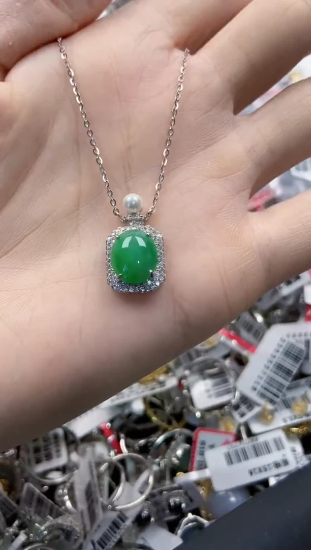 银S925镶嵌戒指翡翠11  111 11 ----1