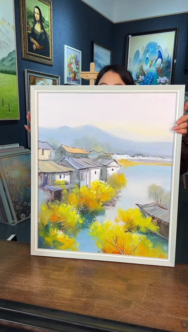 【闪购商品】油画6号 50*60 江南水乡-手绘油画
