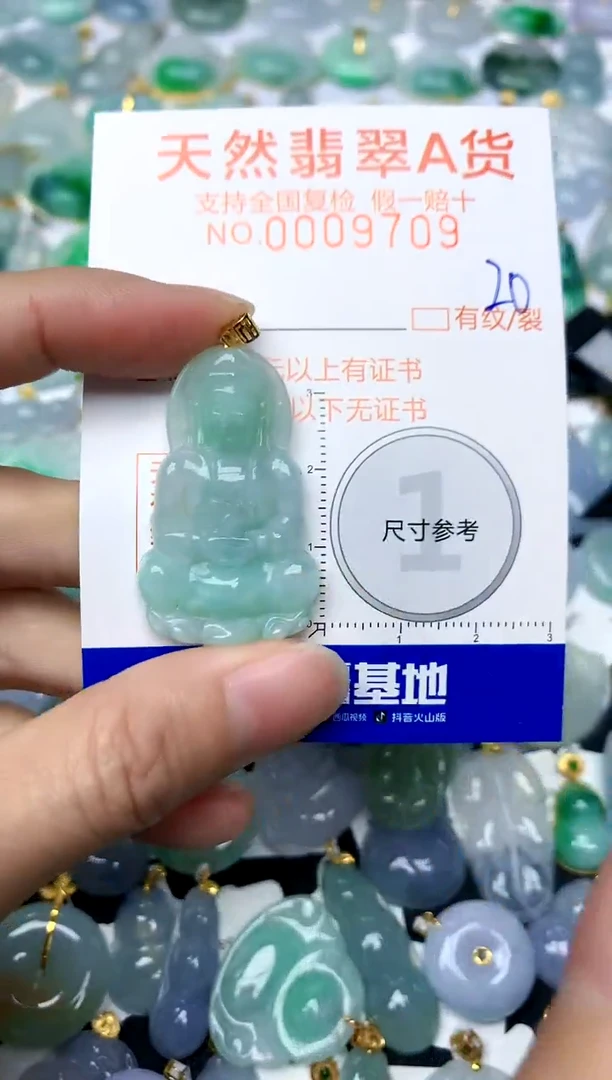 【闪购商品】翡翠颈饰18K金镶嵌20天然A货翡翠