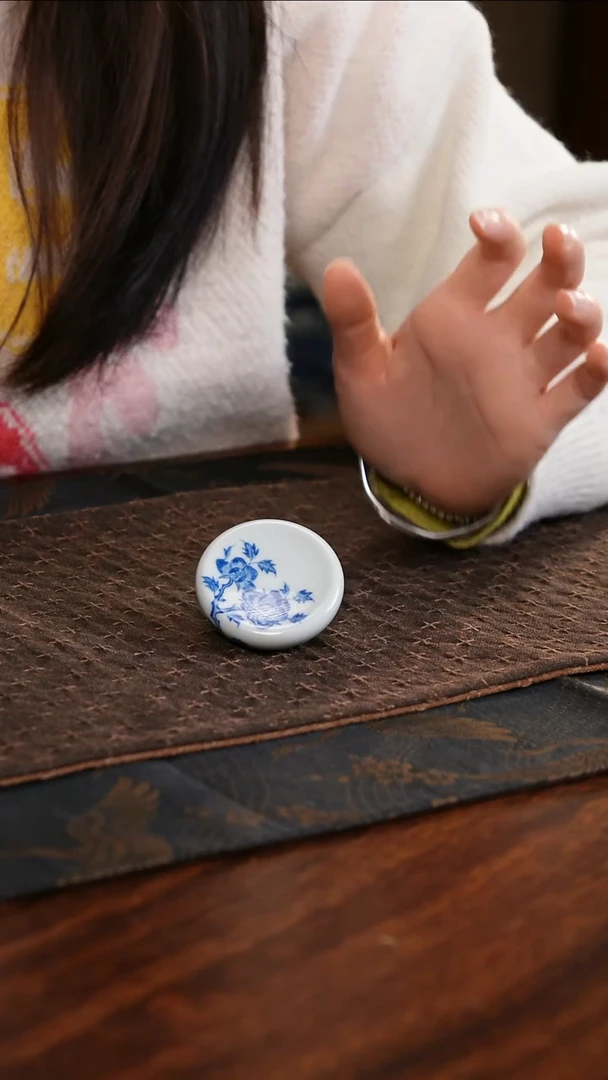 【闪购商品】杯子花卉牡丹小盖置