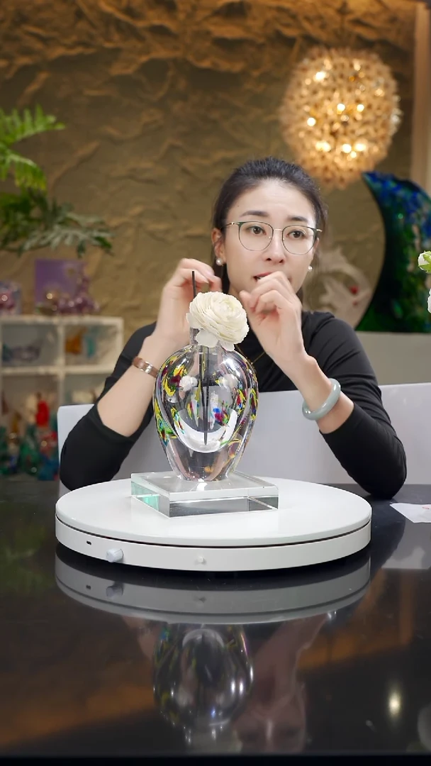 琉璃净色烟花束口香薰瓶