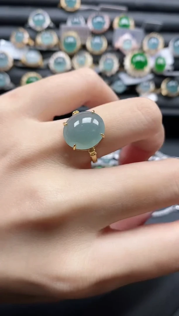 【闪购商品】翡翠戒指银S925镶嵌11111