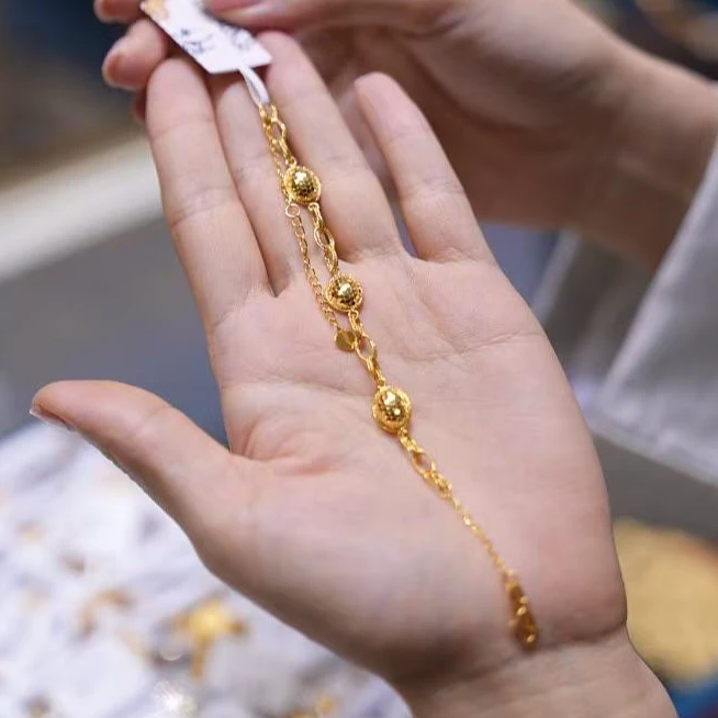 【澄澄专属】足金999鸽子蛋手链手链 经典时尚百搭 6.59