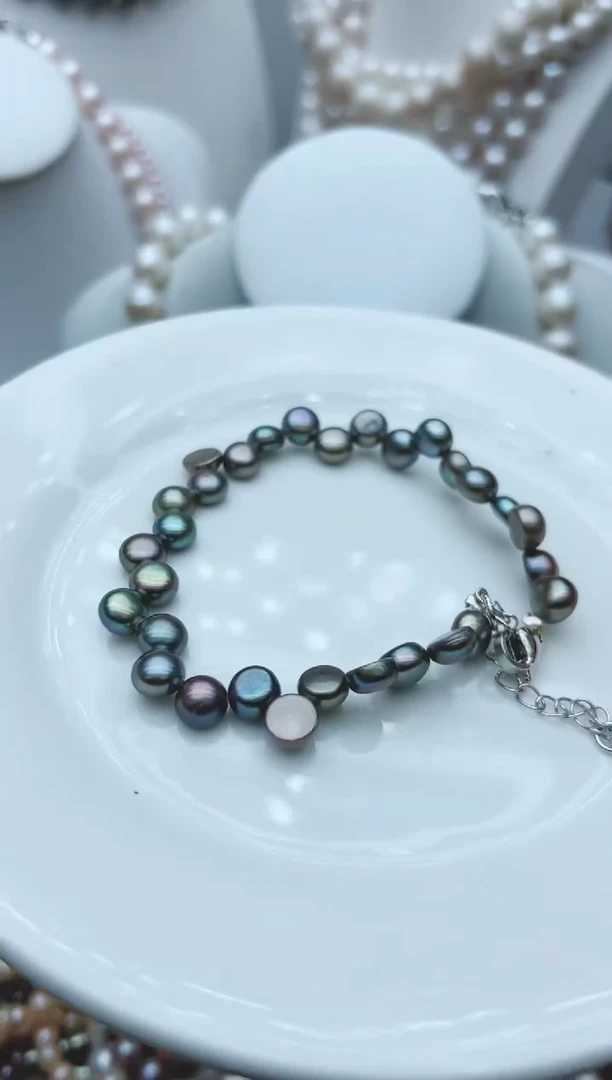 【闪购商品】淡水珍珠颈饰钛钢1