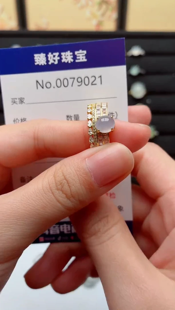 银S925镶嵌戒指翡翠.