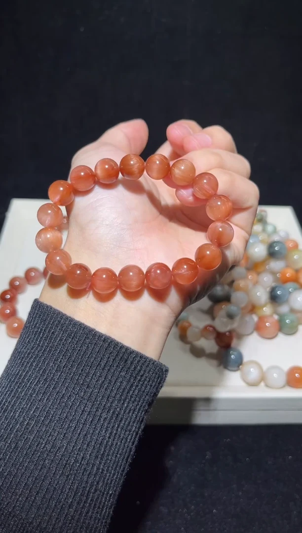 未镶嵌手串水晶43粉兔毛出厂价默认微瑕11+