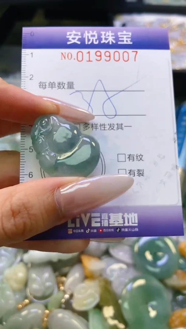 翡翠挂件未镶嵌闪购0199007