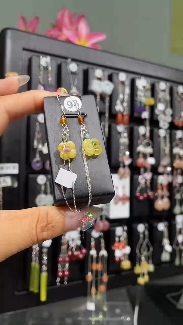 紫晶耳饰银S925镶嵌P****o Popoyo