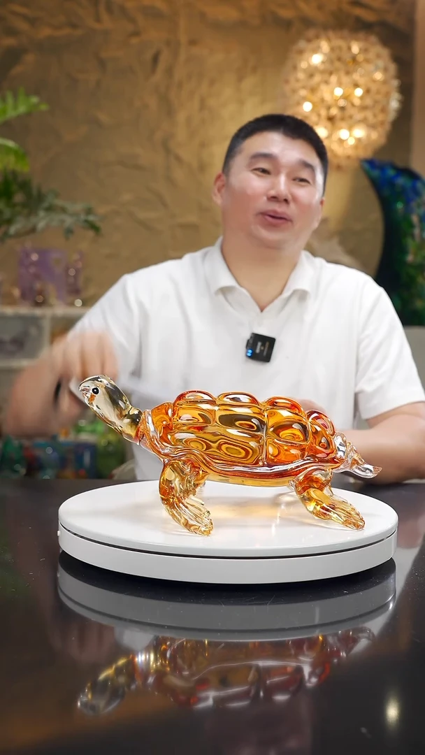 摆件哈*福利设计款琥珀海龟摆件