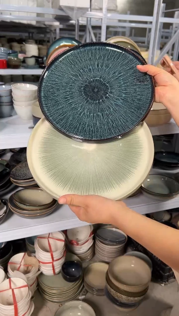 陶瓷外贸尾货瑕疵满20包邮X2大盘