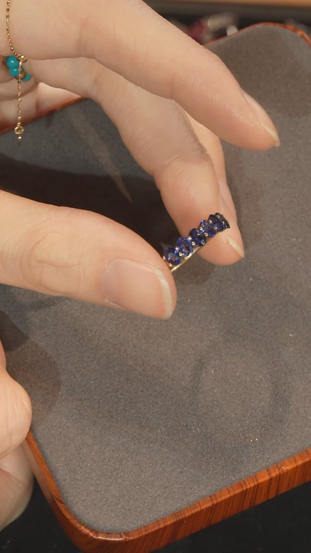 【闪购商品】蓝宝石戒指18K金镶嵌1