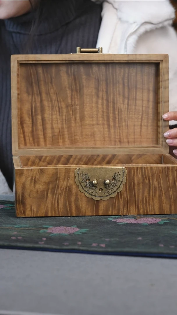 【闪购商品】乌木类箱金丝楠古沉一木一器首饰盒